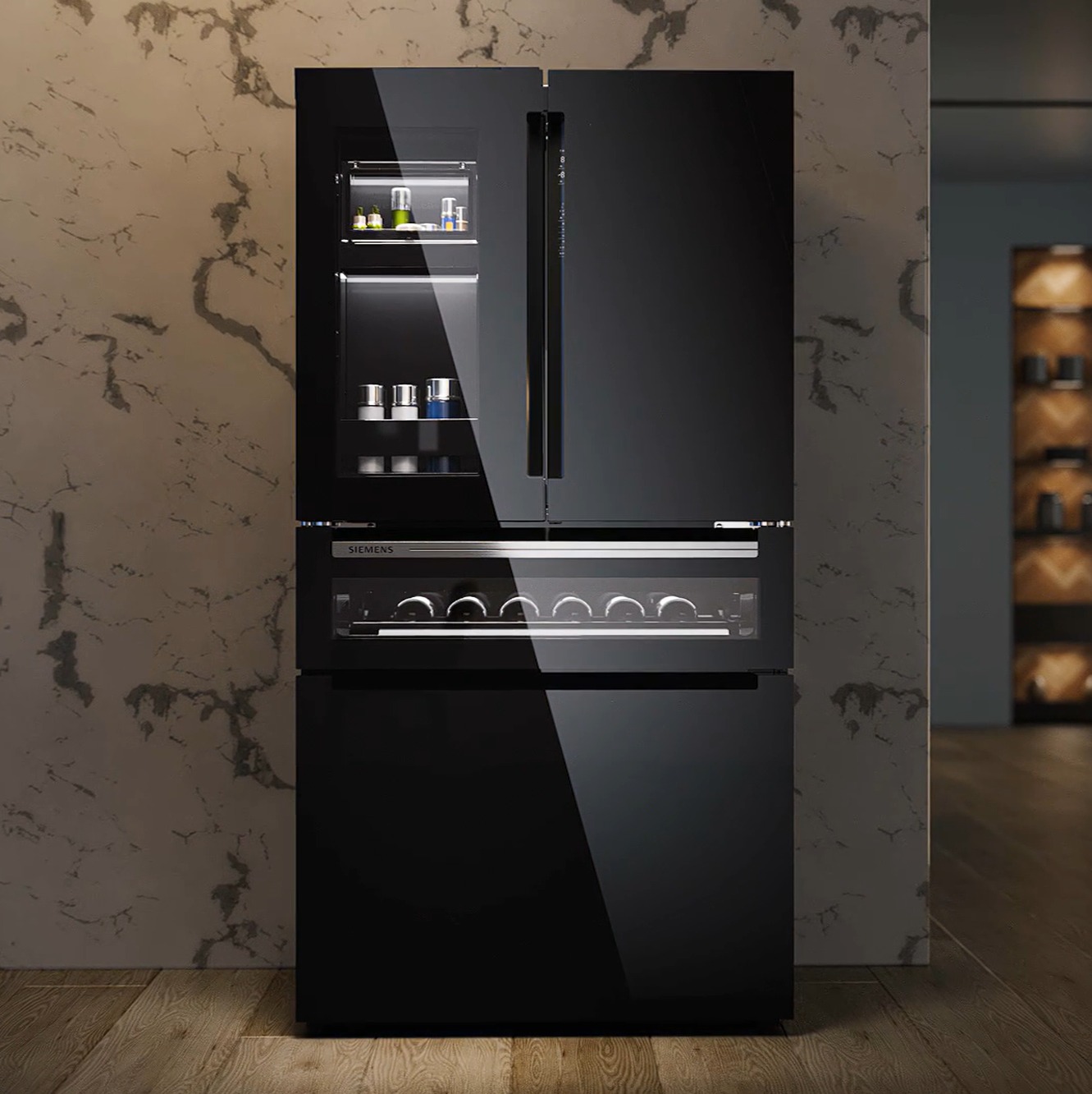 西门子恒鲜567L法式多门冰箱